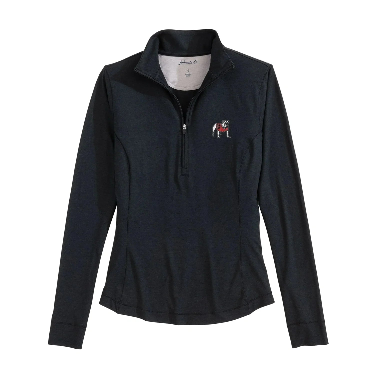 johnnie-O 02. WOMENS APPAREL - WOMENS HOODIES|SWEATERS - WOMENS PO Q ZIP Women's Georgia Susie Performance 1/4 Zip BLACK