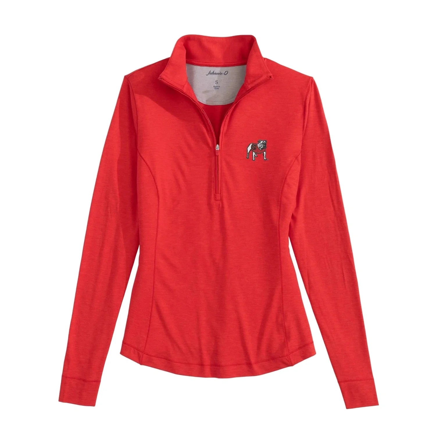 johnnie-O 02. WOMENS APPAREL - WOMENS HOODIES|SWEATERS - WOMENS PO Q ZIP Women's Georgia Susie Performance 1/4 Zip RED 1