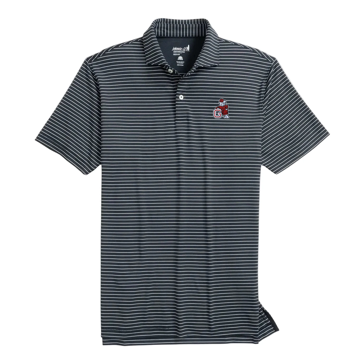 Men's Georgia Beau Striped Performance Jersey Polo