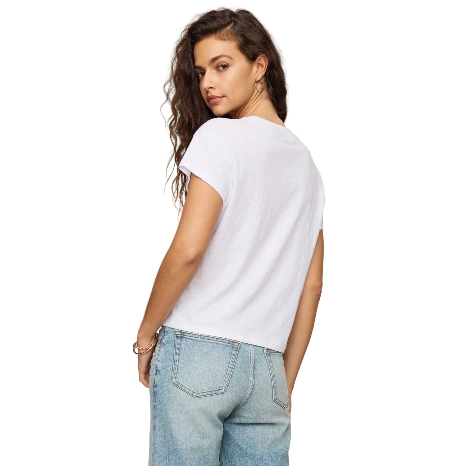 Z Supply 02. WOMENS APPAREL - WOMENS SS SHIRTS - WOMENS SS CASUAL Women's Modern Slub Tee WHT WHITE