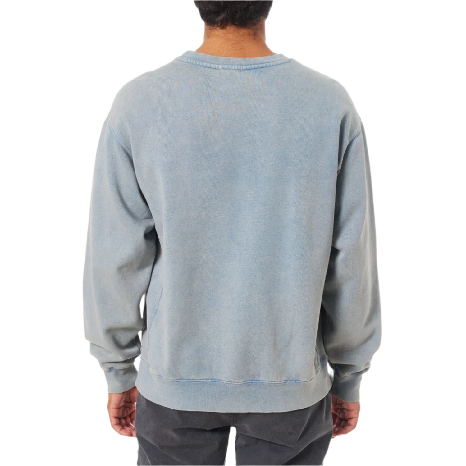 Katin 01. MENS APPAREL - MENS HOODIES|SWEATERS - MENS PO SWEATERS Embroidered Crewneck WBSW WASHED BLUE SAND WASH