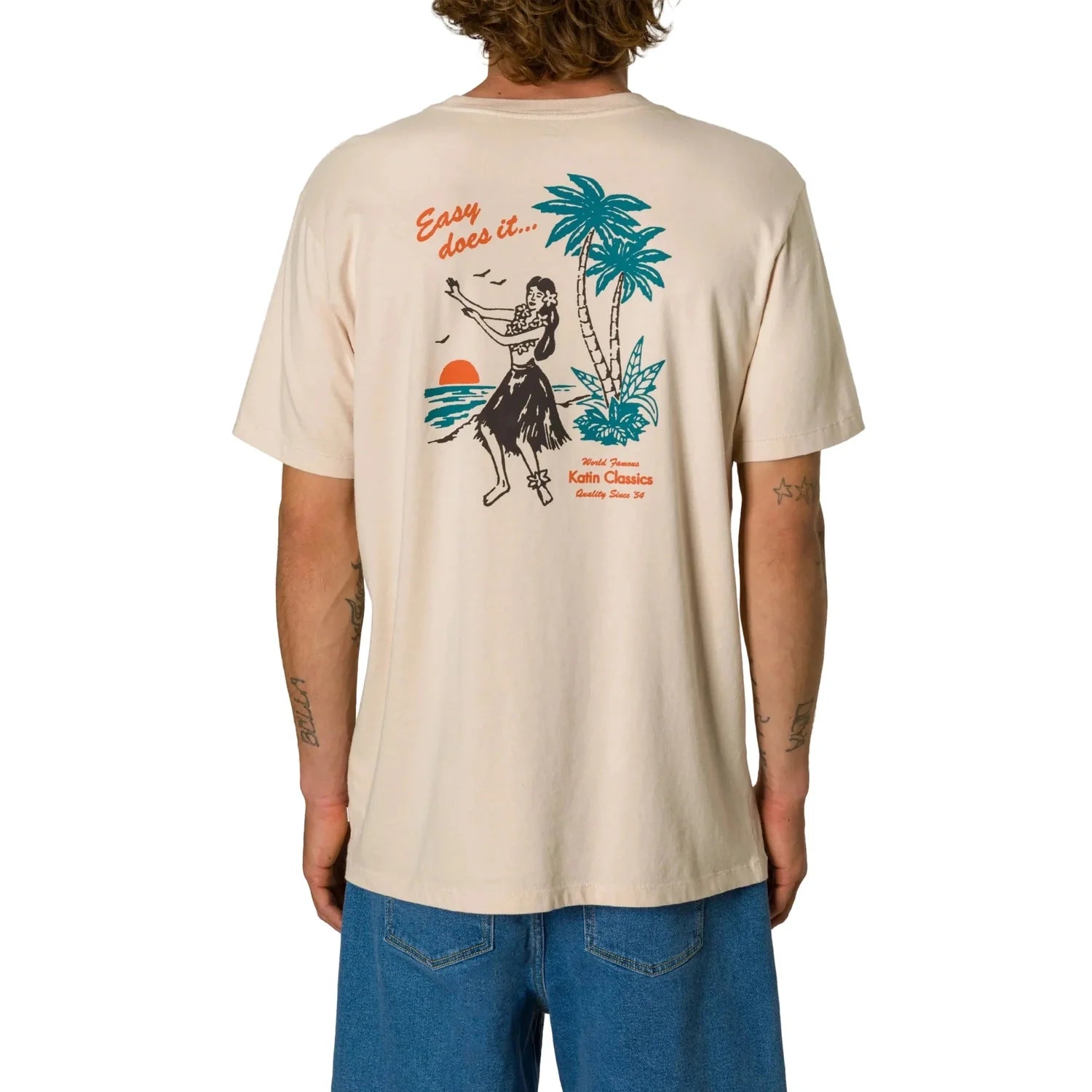 Men’s Auana Tee Katin - ALMOND PEACH / S
