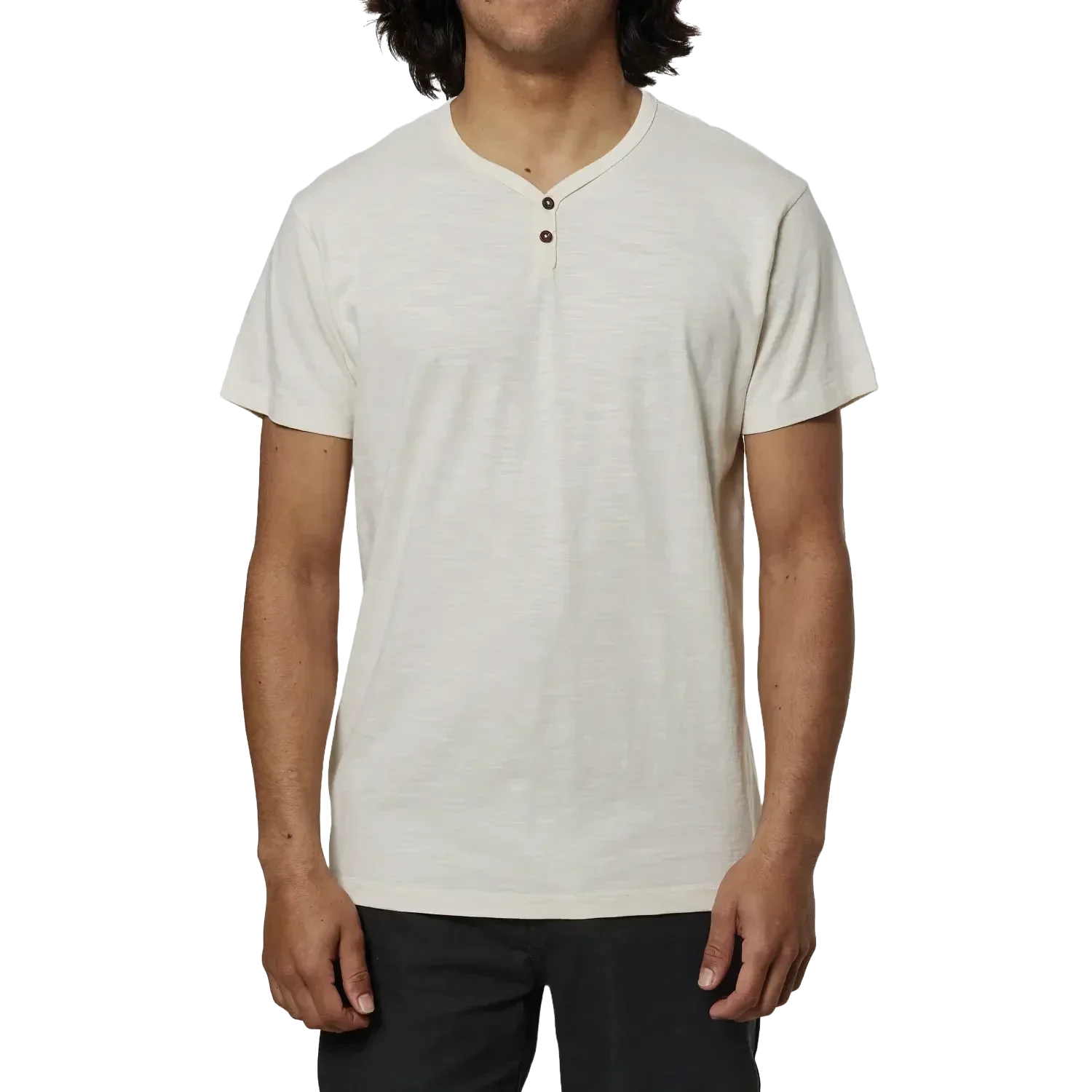 Katin 01. MENS APPAREL - MENS SS SHIRTS - MENS SS CASUAL Men's Folk Henley VWHT VINTAGE WHITE