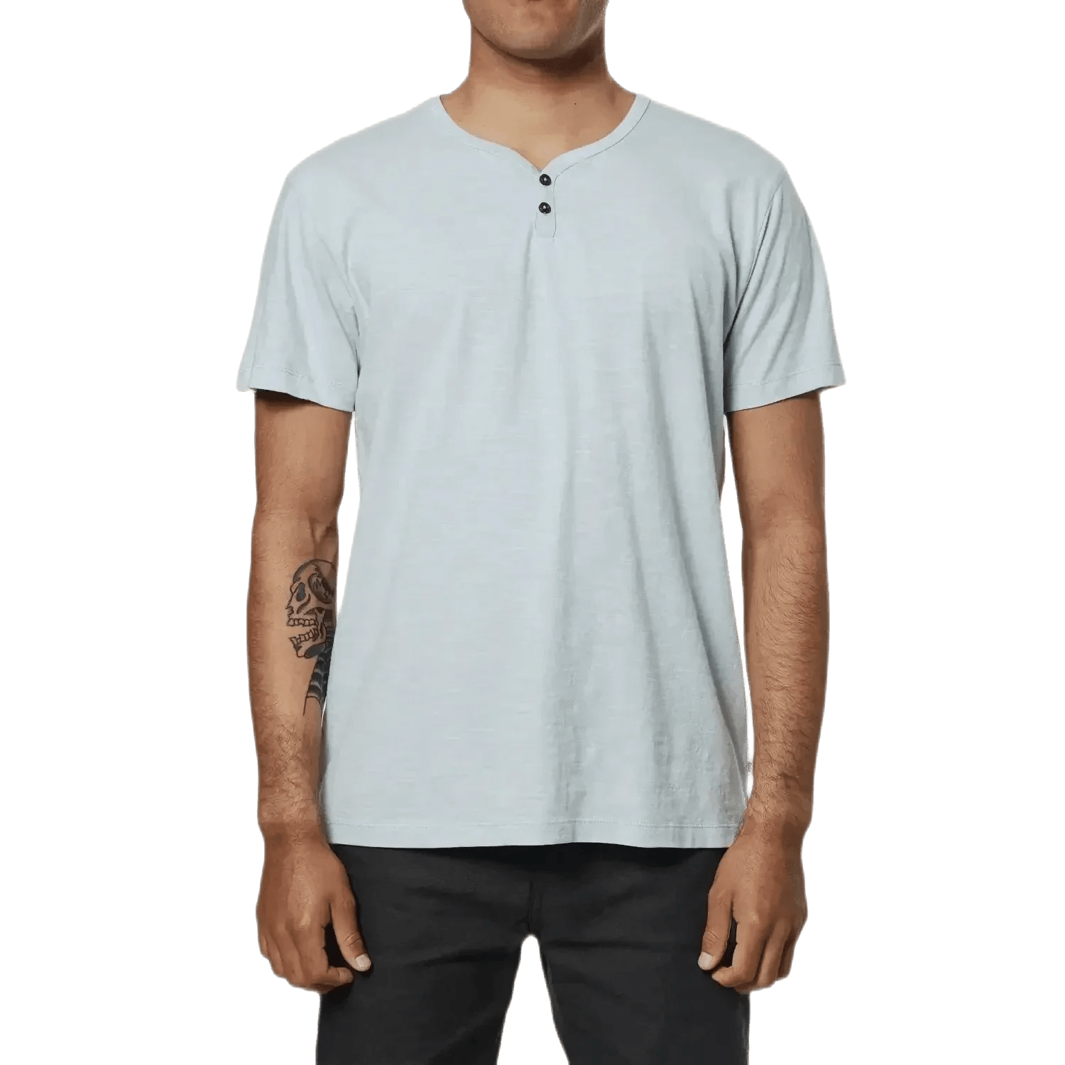 Katin 01. MENS APPAREL - MENS SS SHIRTS - MENS SS CASUAL Men's Folk Henley LTBL LIGHT BLUE