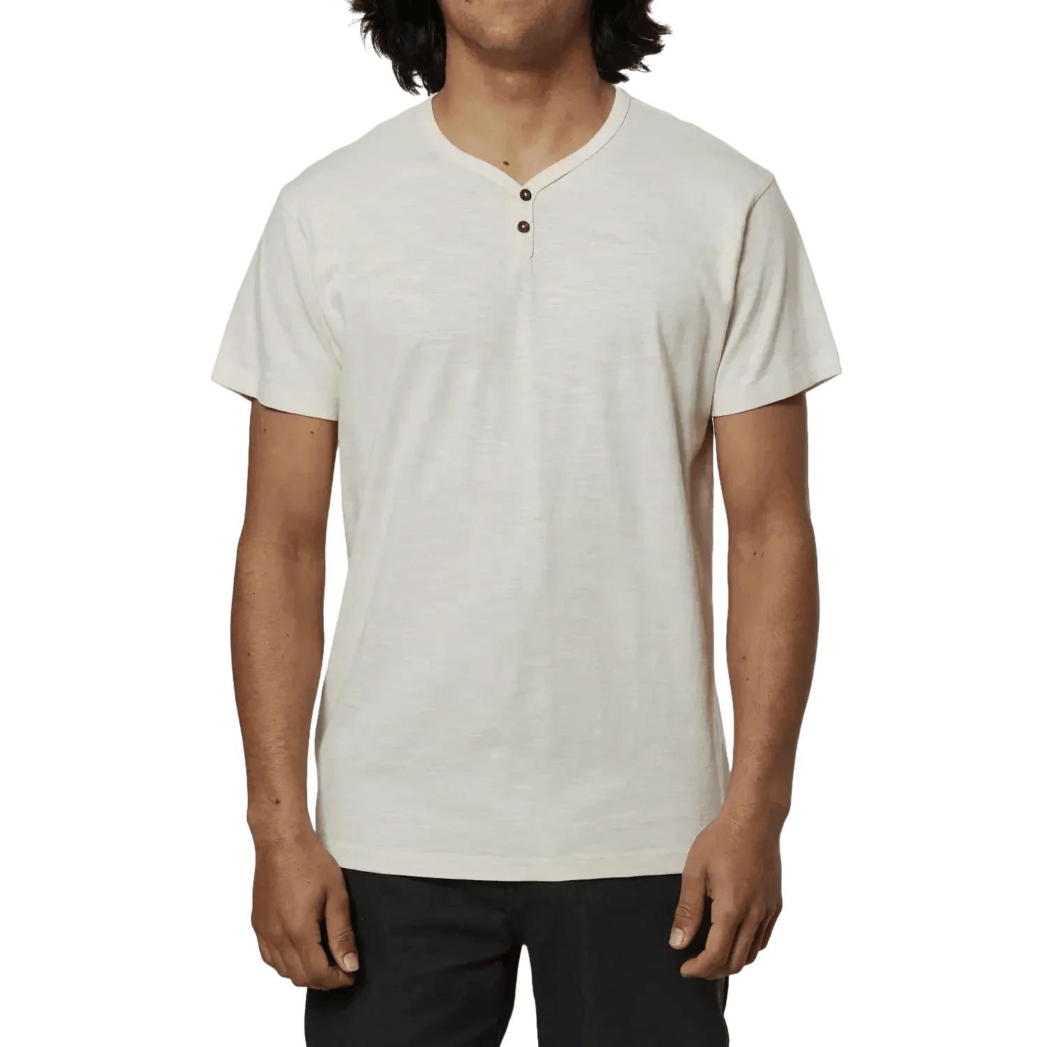 Katin 01. MENS APPAREL - MENS SS SHIRTS - MENS SS CASUAL Men's Folk Henley VWHT VINTAGE WHITE
