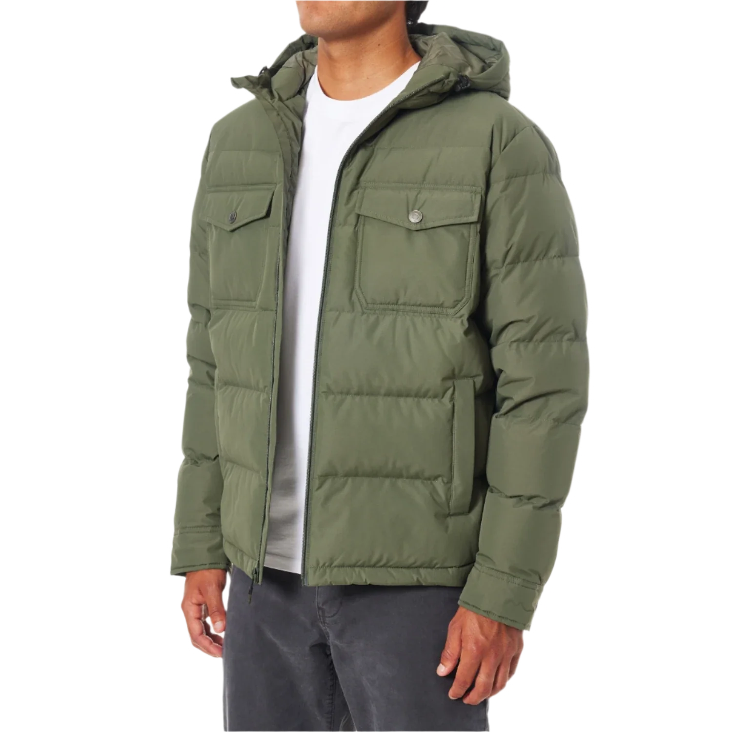 Katin 01. MENS APPAREL - MENS JACKETS - MENS JACKETS INSULATED Men's OTG Summit Hooded Down Jacket THYM THYME