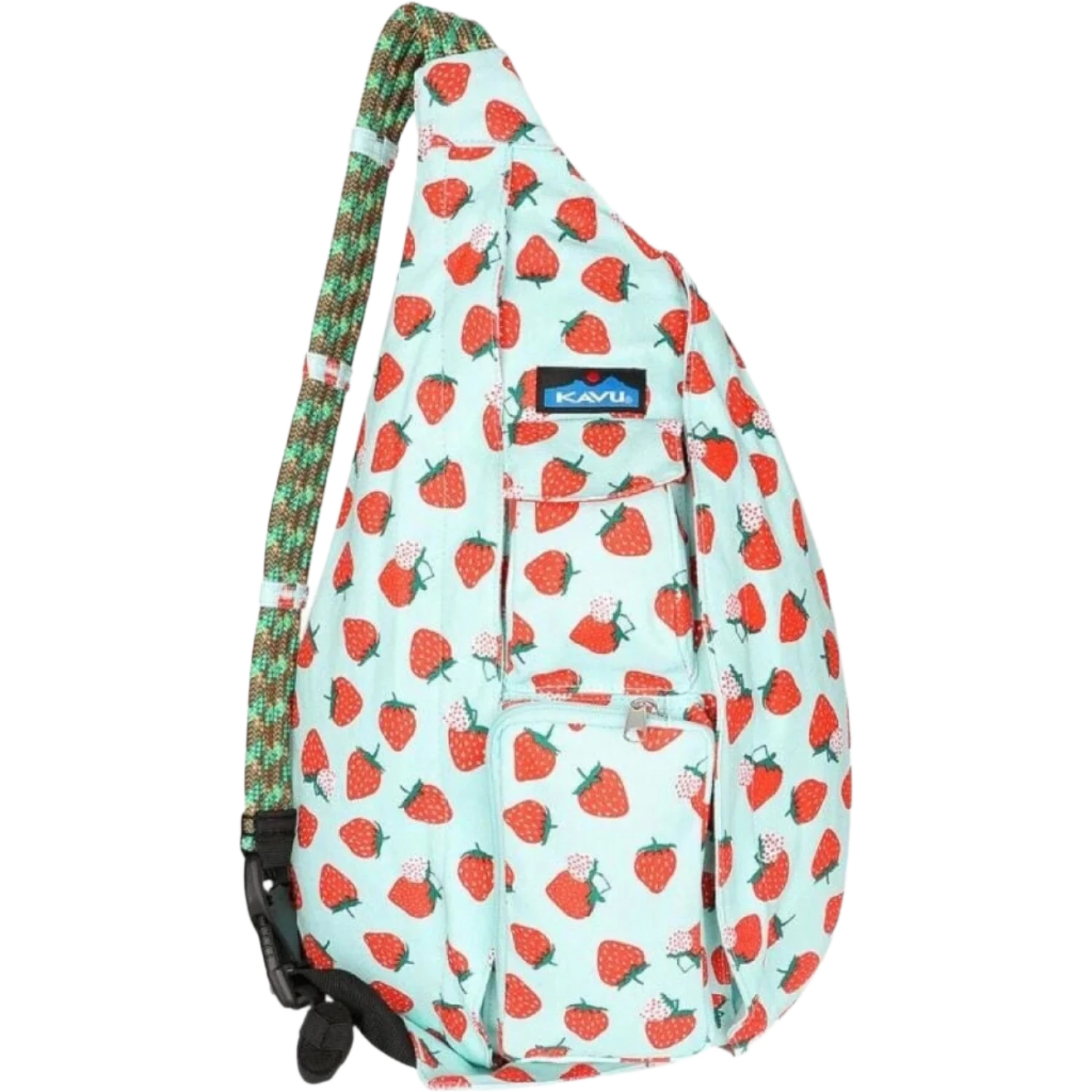 Kavu 09. PACKS|LUGGAGE - PACK|CASUAL - WAIST|SLING|MESSENGER|PURSE Rope Bag 1402 STRAWBERRY PATCH