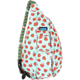 Kavu 09. PACKS|LUGGAGE - PACK|CASUAL - WAIST|SLING|MESSENGER|PURSE Rope Bag 1402 STRAWBERRY PATCH