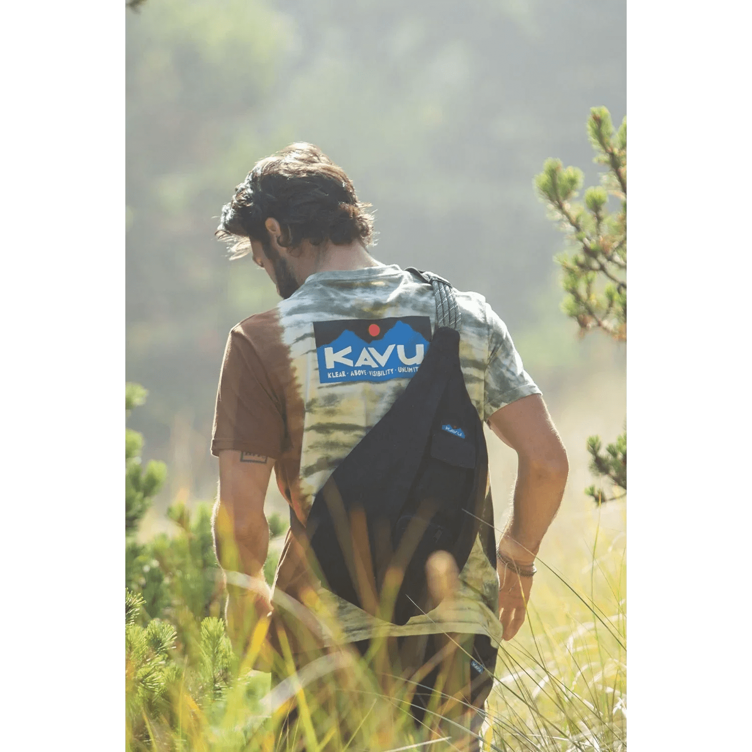 Kavu 09. PACKS|LUGGAGE - PACK|CASUAL - WAIST|SLING|MESSENGER|PURSE Rope Bag FLORAL MURAL