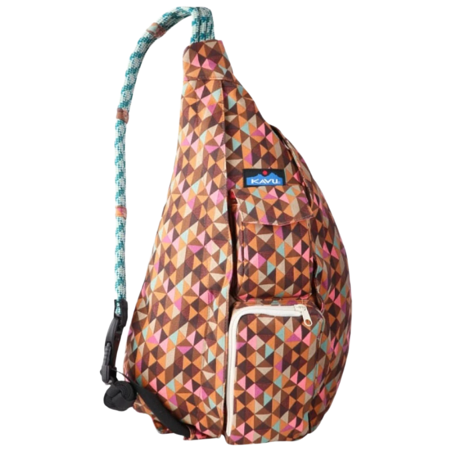 Kavu 09. PACKS|LUGGAGE - PACK|CASUAL - WAIST|SLING|MESSENGER|PURSE Rope Bag JUMBLE DASH