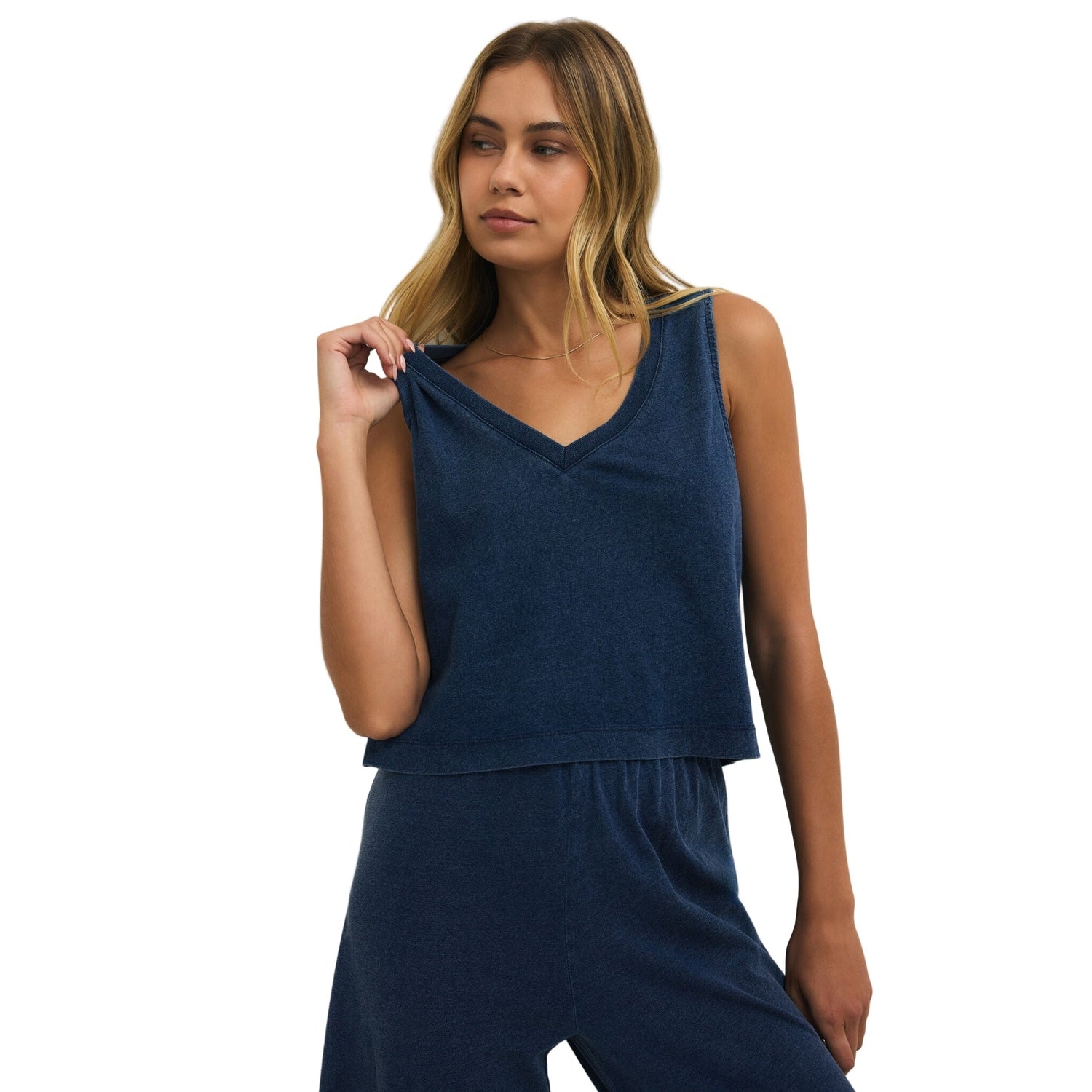 Z Supply 02. WOMENS APPAREL - WOMENS PANTS - WOMENS PANTS CASUAL Women's Scout Jersey Denim Pant IND INDIGO