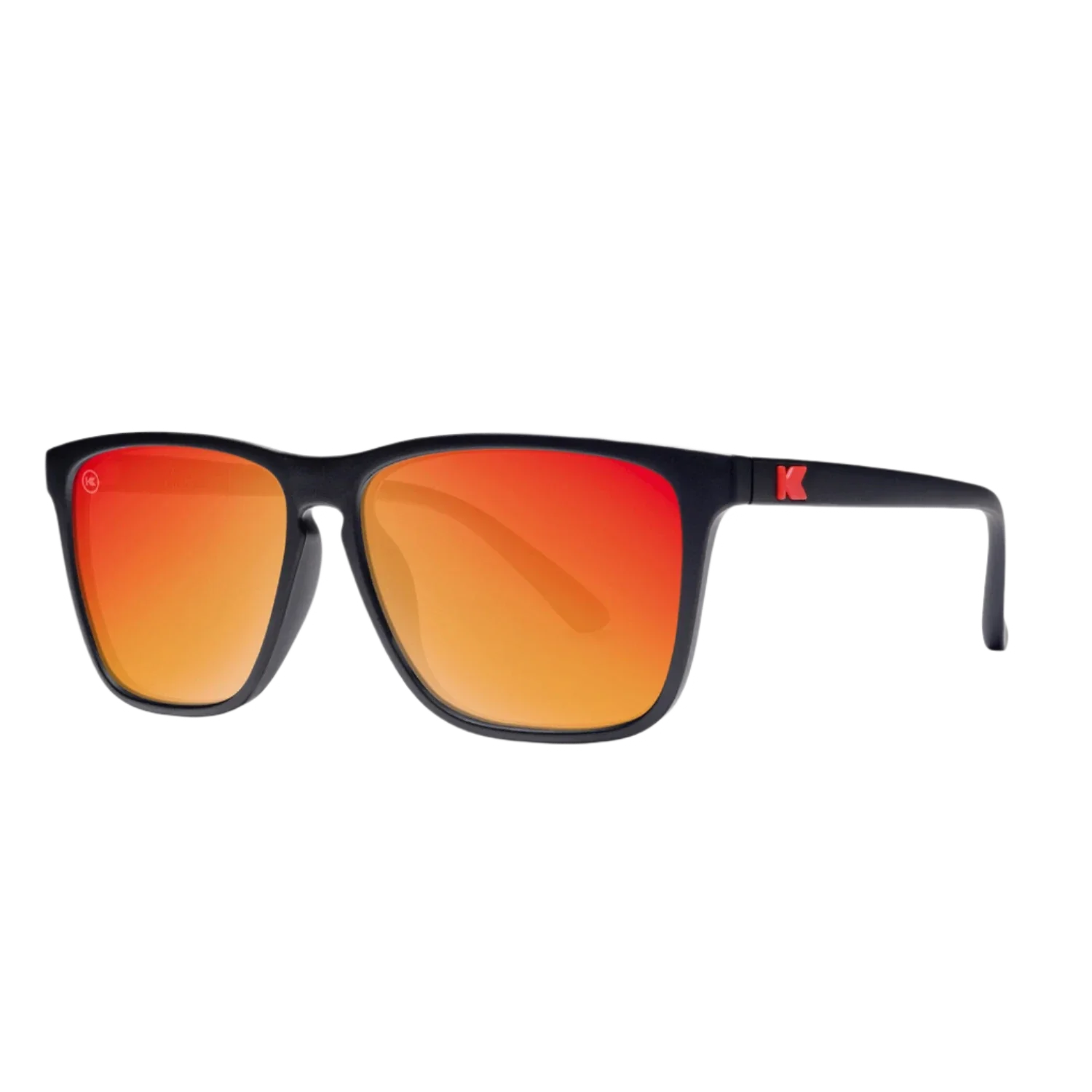 Knockaround 07. EYEWEAR - SUNGLASSES - SUNGLASSES Fast Lanes MATTE BLACK | RED SUNSET