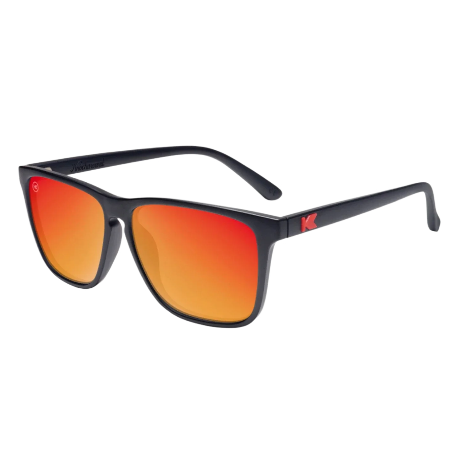 Knockaround 07. EYEWEAR - SUNGLASSES - SUNGLASSES Fast Lanes MATTE BLACK | RED SUNSET