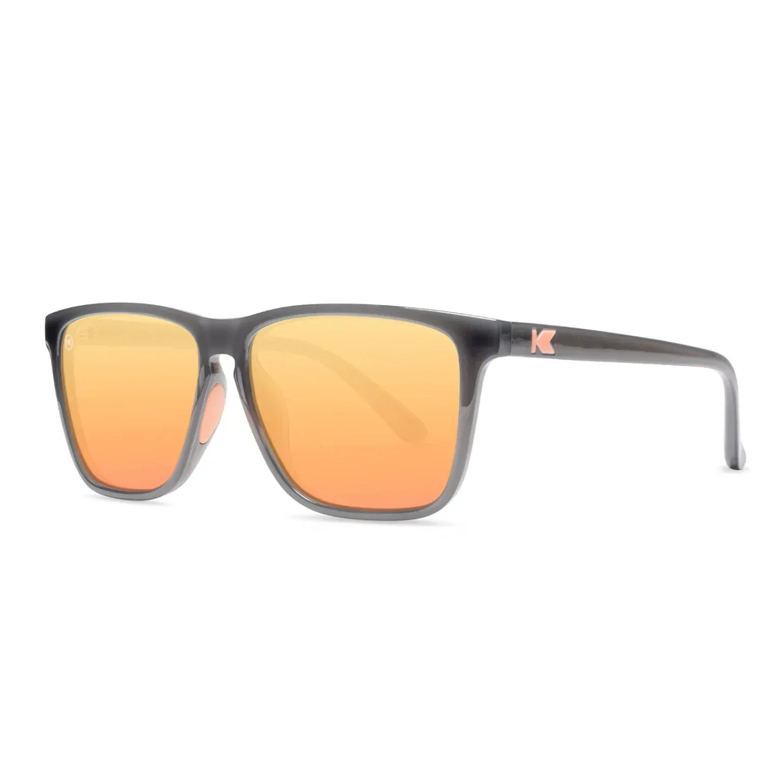 Knockaround 07. EYEWEAR - SUNGLASSES - SUNGLASSES Fast Lanes Sport JELLY GREY | PEACH