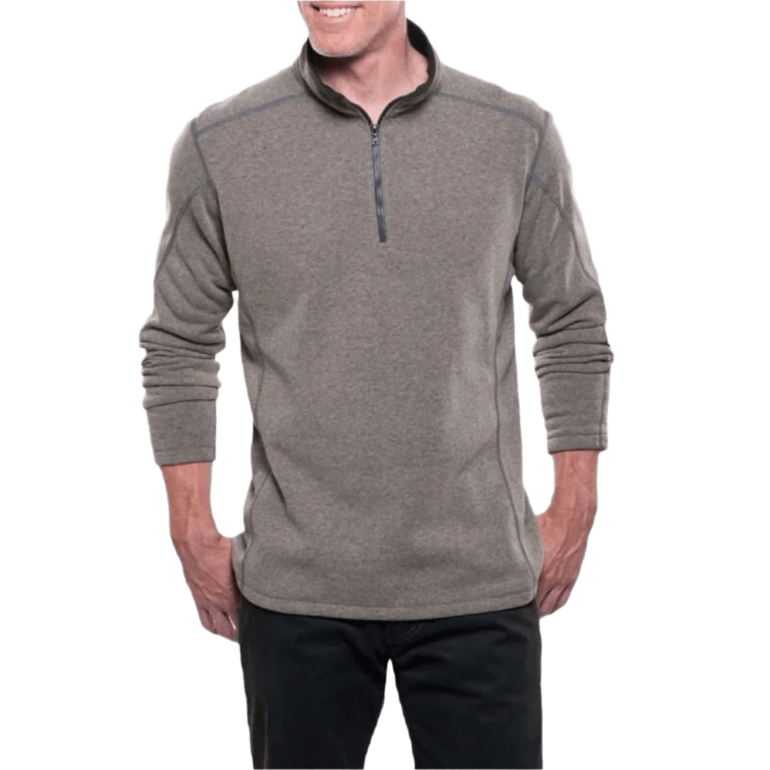 KUHL 01. MENS APPAREL - MENS HOODIES|SWEATERS - MENS PO Q ZIP Men's Revel 1/4 Zip Fleece Pullover OAT OATMEAL