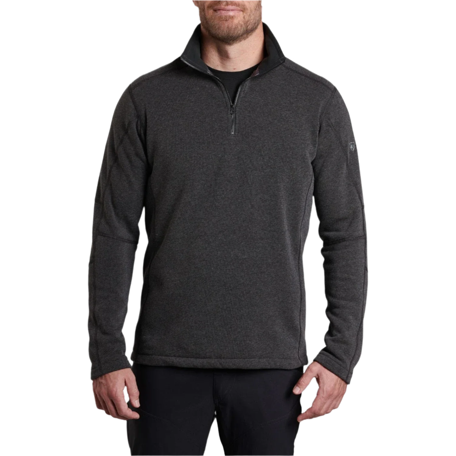 KUHL 01. MENS APPAREL - MENS HOODIES|SWEATERS - MENS PO Q ZIP Men's Revel 1/4 Zip Fleece Pullover STL STEEL