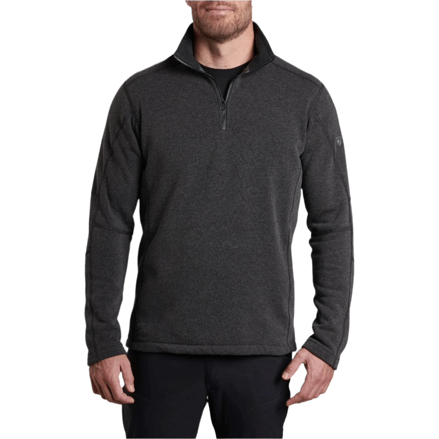 KUHL 01. MENS APPAREL - MENS HOODIES|SWEATERS - MENS PO Q ZIP Men's Revel 1/4 Zip Fleece Pullover STL STEEL