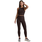 Women’s Spacedye Caught in the Midi High Waisted Legging - 007J2-0021 DARK CHOCOLATE HEATHER