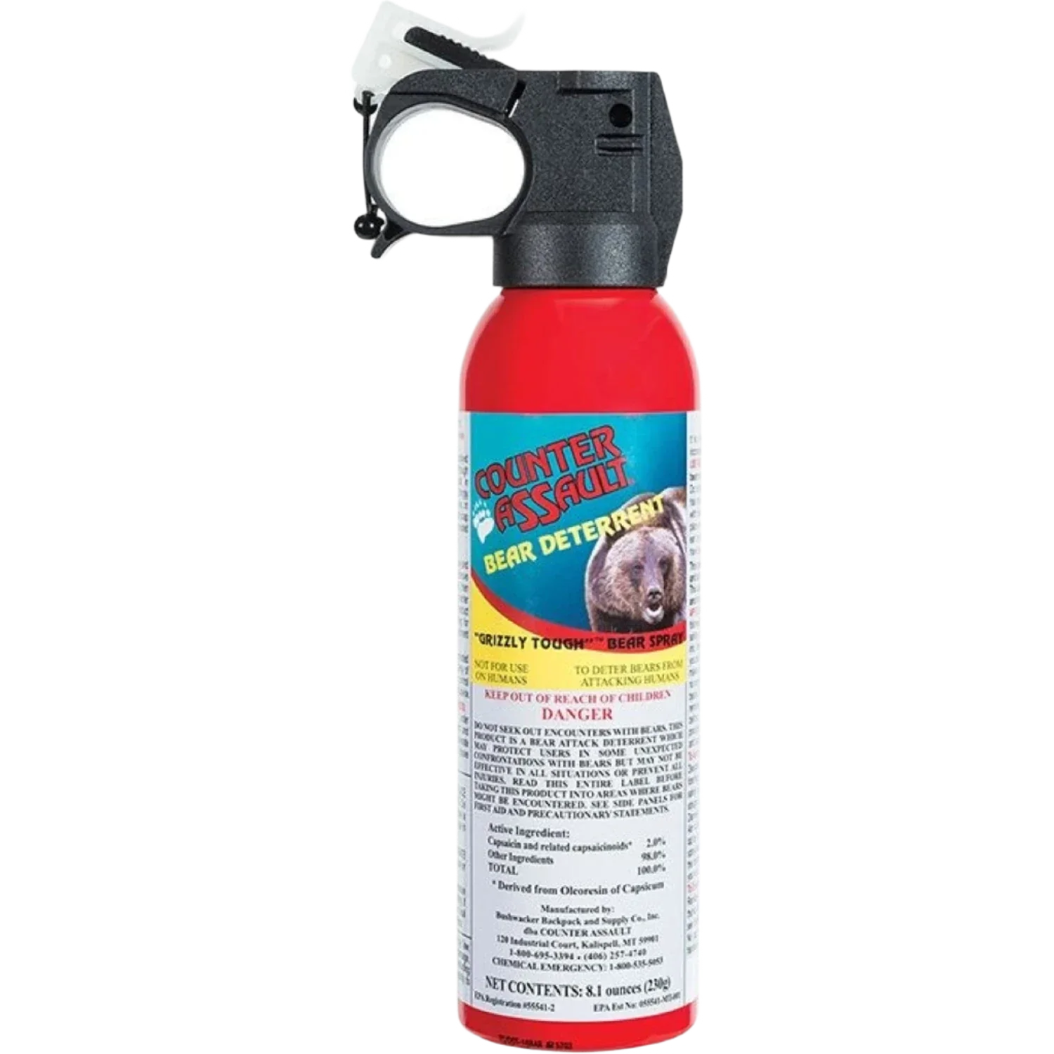 Liberty Mountain 12. HARDGOODS - CAMP|HIKE|TRAVEL - FIRST AID Counter Assault Bear Spray with Holster 8.1 oz