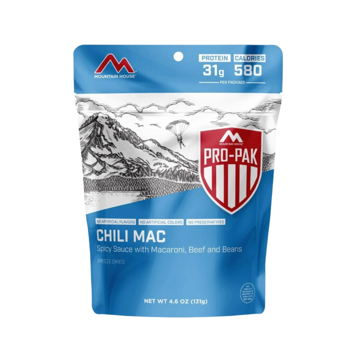 Liberty Mountain 12. HARDGOODS - CAMP|HIKE|TRAVEL - FOOD|SNACKS Mountain House Pro-Pak - Chili Mac With Beef