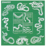 Liberty Mountain HARDGOODS - CAMP|HIKE|TRAVEL - CAMP ACCESSORIES Nature Facts Bandana SNAKES