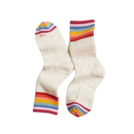 Marine Layer 06. SOCKS - WOMENS SOCKS - WOMENS SOCKS GIFT Women's Boot Sock OAT RAINBOW