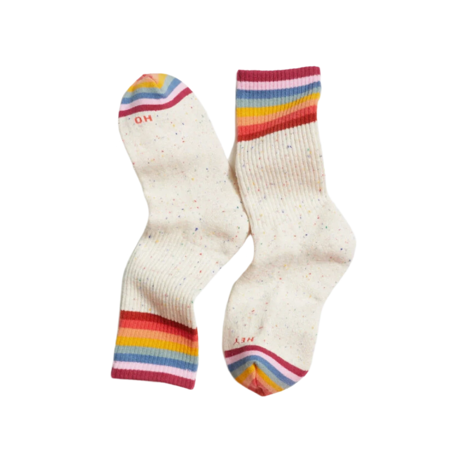 Marine Layer 06. SOCKS - WOMENS SOCKS - WOMENS SOCKS GIFT Women's Boot Sock OAT RAINBOW