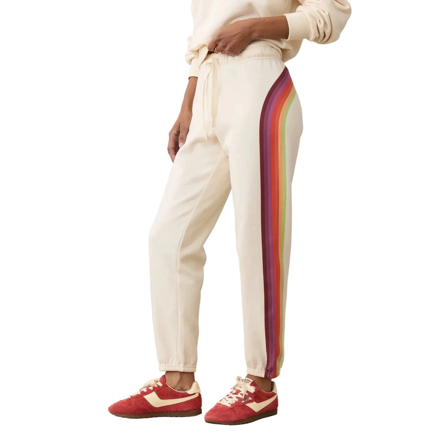 Marine Layer 02. WOMENS APPAREL - WOMENS PANTS - WOMENS PANTS LOUNGE Women's Cloud 9 Fleece Sweatpants ANT WHITE