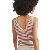 Marine Layer 02. WOMENS APPAREL - WOMENS SS SHIRTS - WOMENS TANK CASUAL Women's Finley Sweater Tank BRIGHT STRIPE