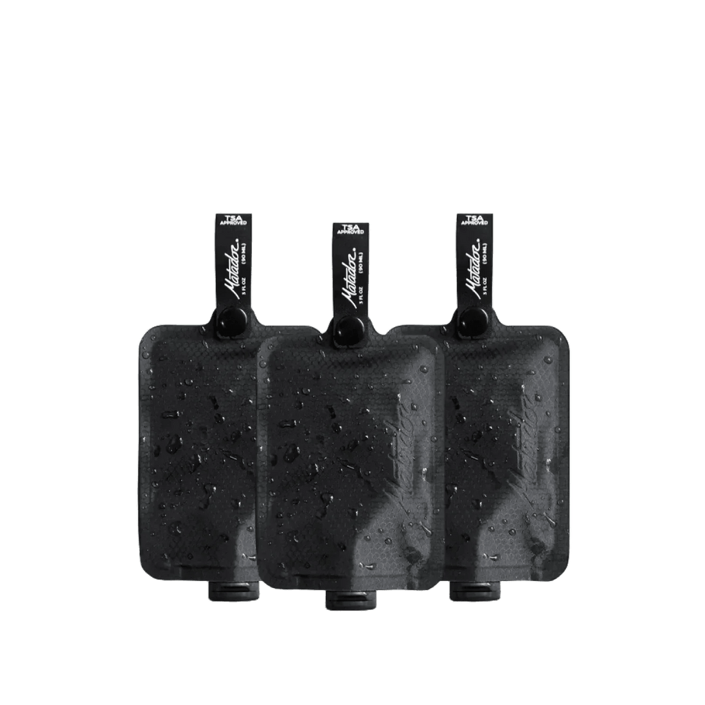 FlatPak™ Toiletry Bottle 3-Pack Matador - CHARCOAL
