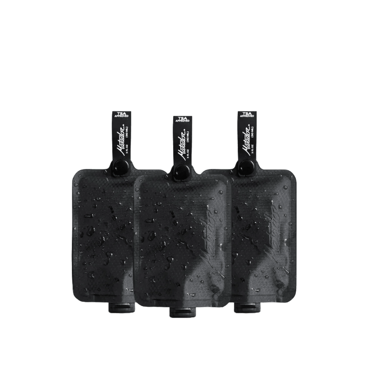FlatPak™ Toiletry Bottle 3-Pack Matador - CHARCOAL
