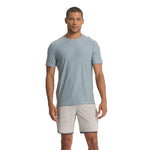 Vuori 01. MENS APPAREL - MENS SS SHIRTS - MENS SS ACTIVE Men's Strato Tech Tee STORMY HEATHER