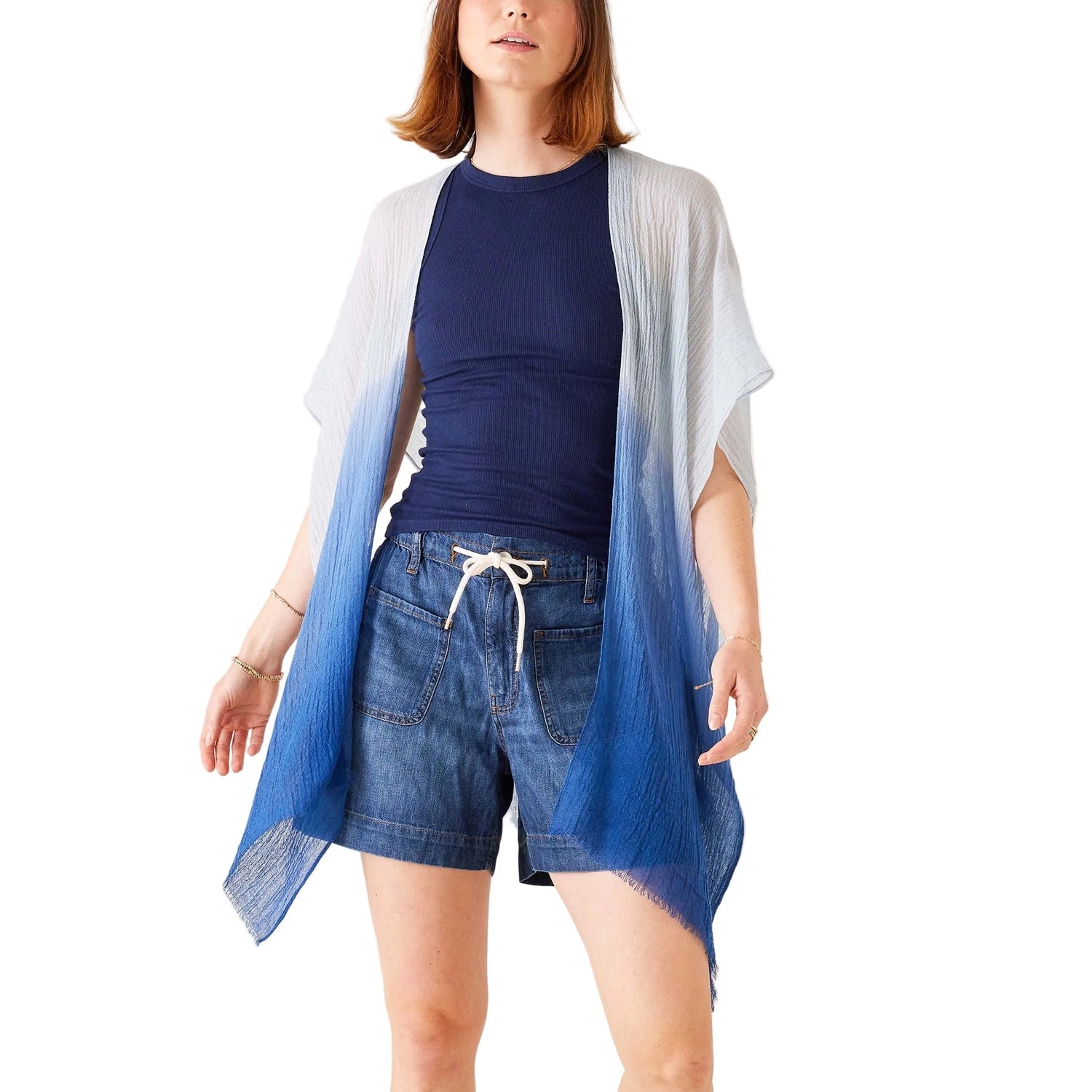 Women’s Nellie Wrap MERSEA - DEEPWATER OMBRE / OS