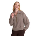 Women's Milano Half Zip Sweat 2.0 - COFFEE BEAN / BIRCH