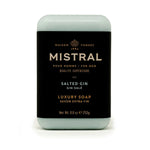 MISTRAL 10. GIFTS|ACCESSORIES - GIFT - BEAUTY|GROOMING Luxury Bar Soap SALTED GIN