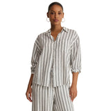 Women’s The Perfect Striped Button Up Z Supply - WHT WHITE