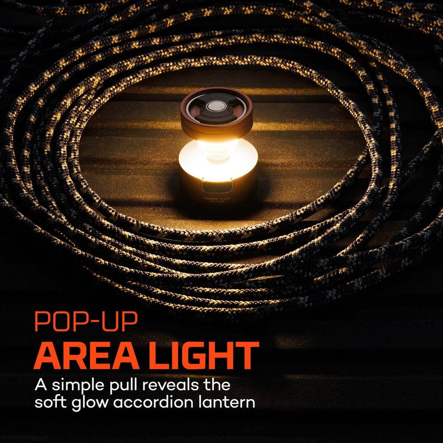 NEBO 12. HARDGOODS - CAMP|HIKE|TRAVEL - LIGHTING Poppy Puck | Dark Gray