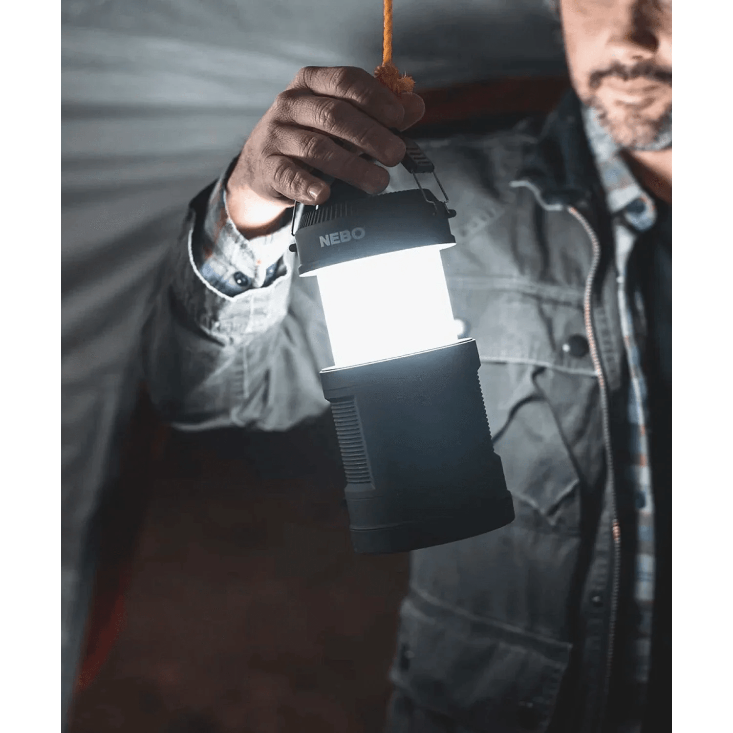 NEBO 12. HARDGOODS - CAMP|HIKE|TRAVEL - LIGHTING Big Poppy Rechargeable Lantern and Flashlight