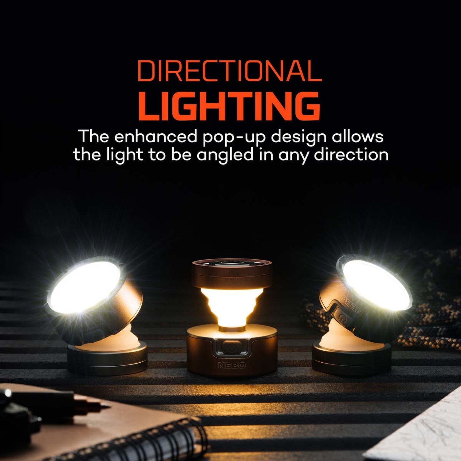 NEBO 12. HARDGOODS - CAMP|HIKE|TRAVEL - LIGHTING Poppy Puck | Light Gray