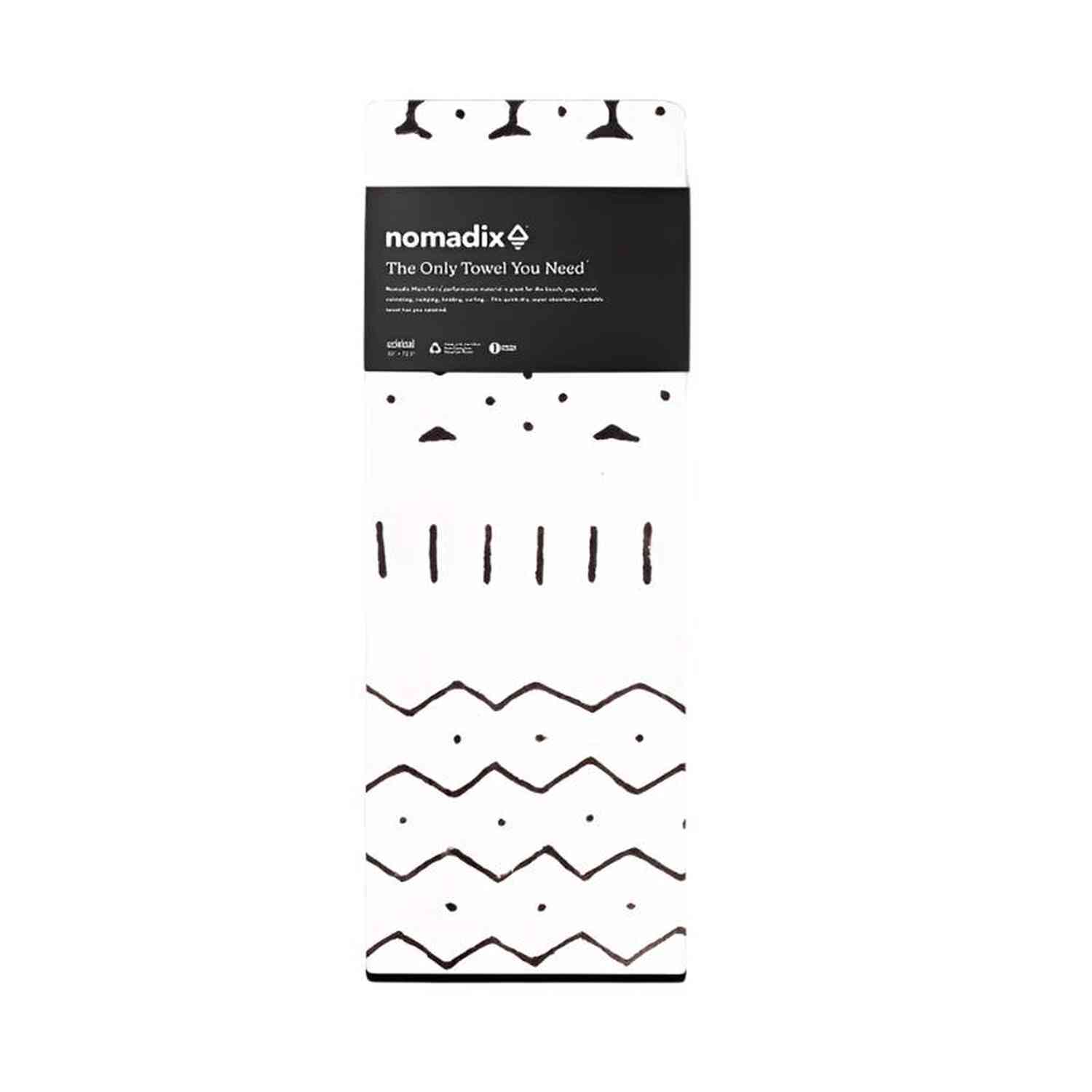 Nomadix 12. HARDGOODS - CAMP|HIKE|TRAVEL - TOWELS Original Towel MUD CLOTH WHITE