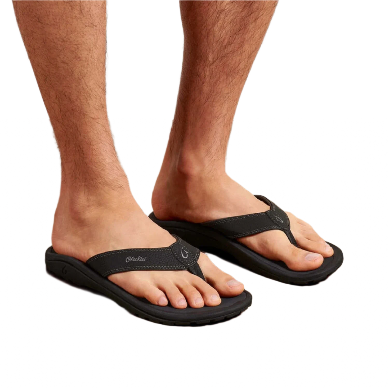 OluKai 04. MENS FOOTWEAR - MENS SANDALS - MENS SANDALS CASUAL Men's Ohana 4042 BLACK DARK SHADOW