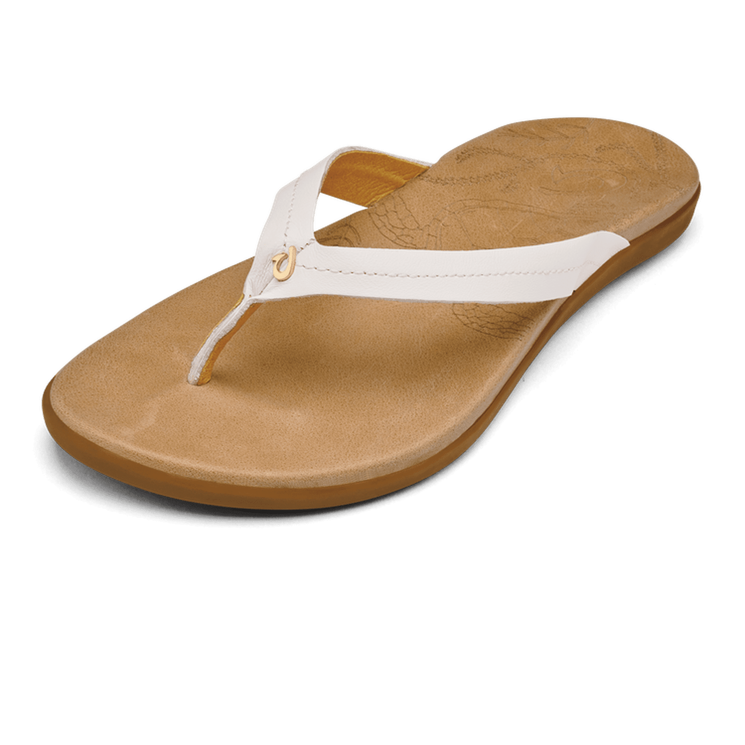 OluKai 05. WOMENS FOOTWEAR - WOMENS SANDALS - WOMENS SANDALS CASUAL Women's Honu WBGS BRIGHT WHITE | GOLDEN SAND