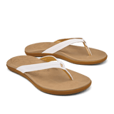 OluKai 05. WOMENS FOOTWEAR - WOMENS SANDALS - WOMENS SANDALS CASUAL Women's Honu WBGS BRIGHT WHITE | GOLDEN SAND