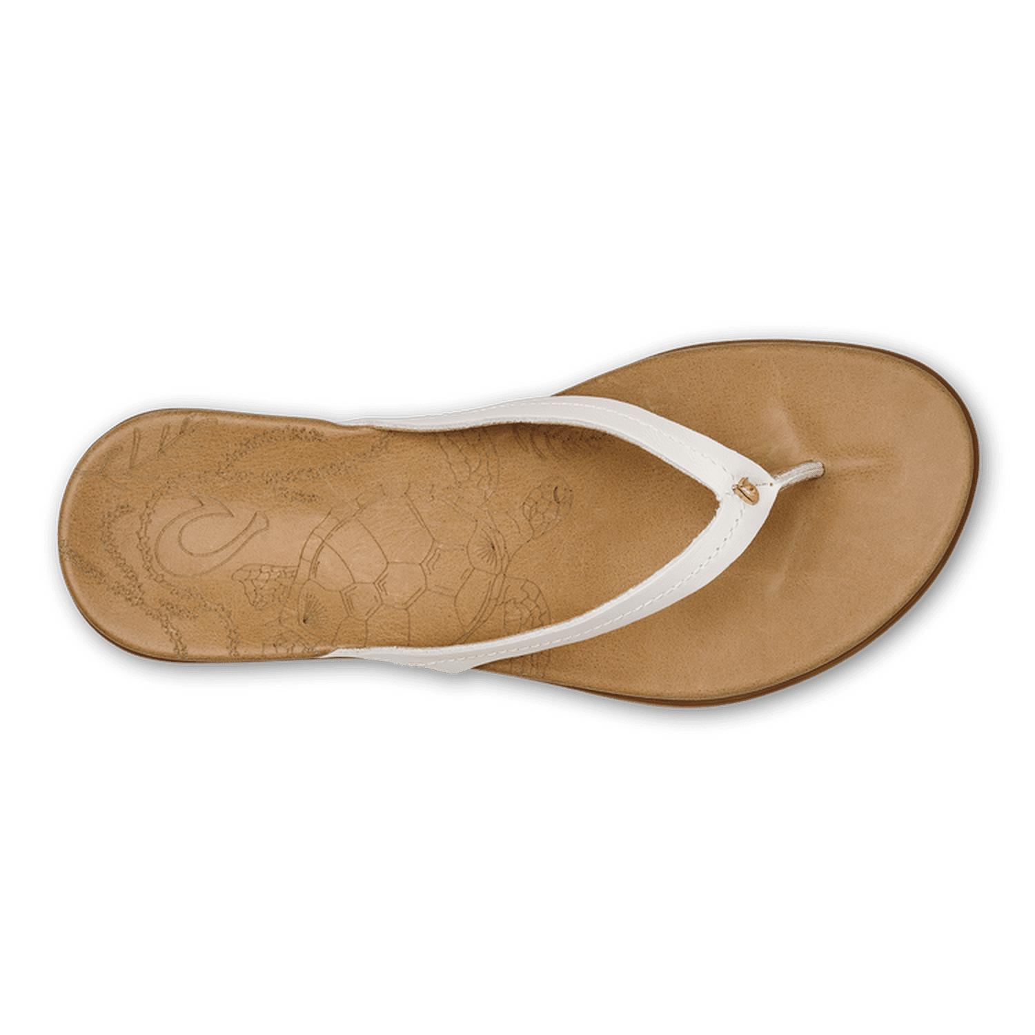 OluKai 05. WOMENS FOOTWEAR - WOMENS SANDALS - WOMENS SANDALS CASUAL Women's Honu WBGS BRIGHT WHITE | GOLDEN SAND