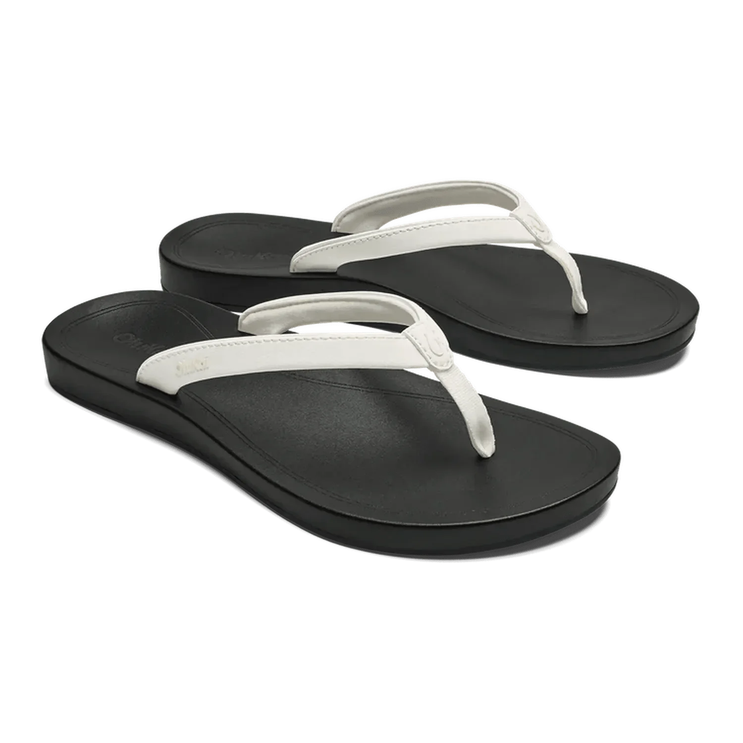 OluKai 05. WOMENS FOOTWEAR - WOMENS SANDALS - WOMENS SANDALS CASUAL Women's 'Uiki WBLR BRIGHT WHITE | LAVA ROCK