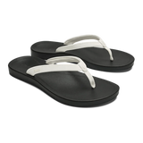 OluKai 05. WOMENS FOOTWEAR - WOMENS SANDALS - WOMENS SANDALS CASUAL Women's 'Uiki WBLR BRIGHT WHITE | LAVA ROCK