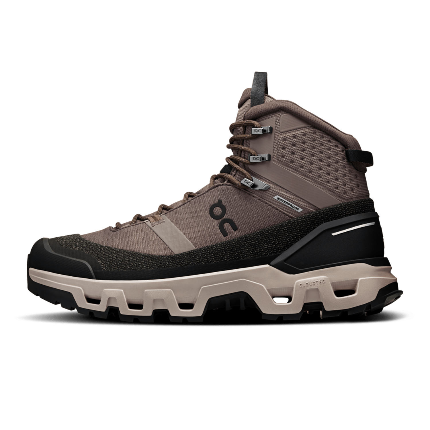 On Running 04. MENS FOOTWEAR - MENS SHOES - MENS SHOES HIKING Men's Cloudrock Trek Waterproof ASH | FOG