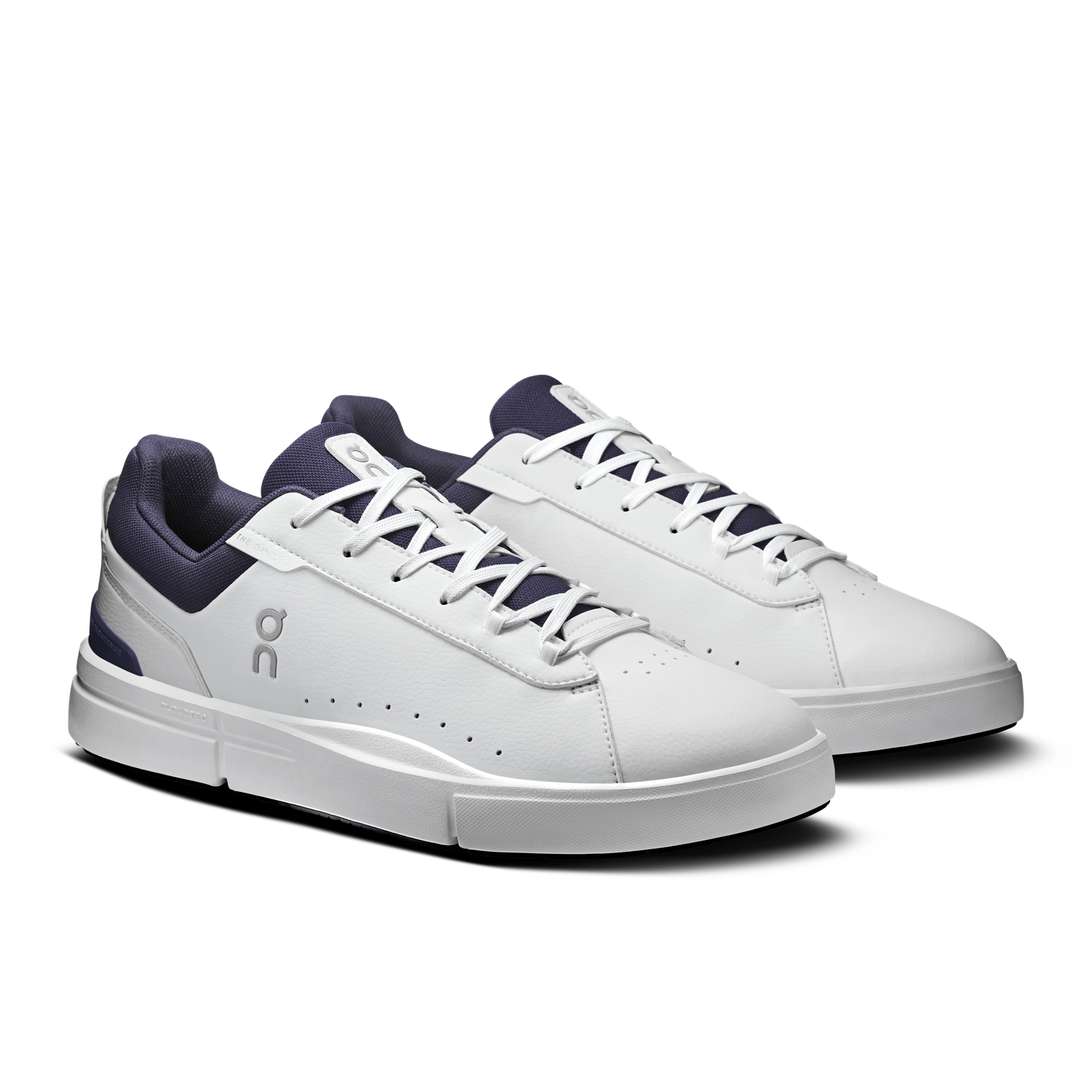 On Running 04. MENS FOOTWEAR - MENS SHOES - MENS SHOES RUNNING Men's The Roger Advantage WHITE | MIDNIGHT