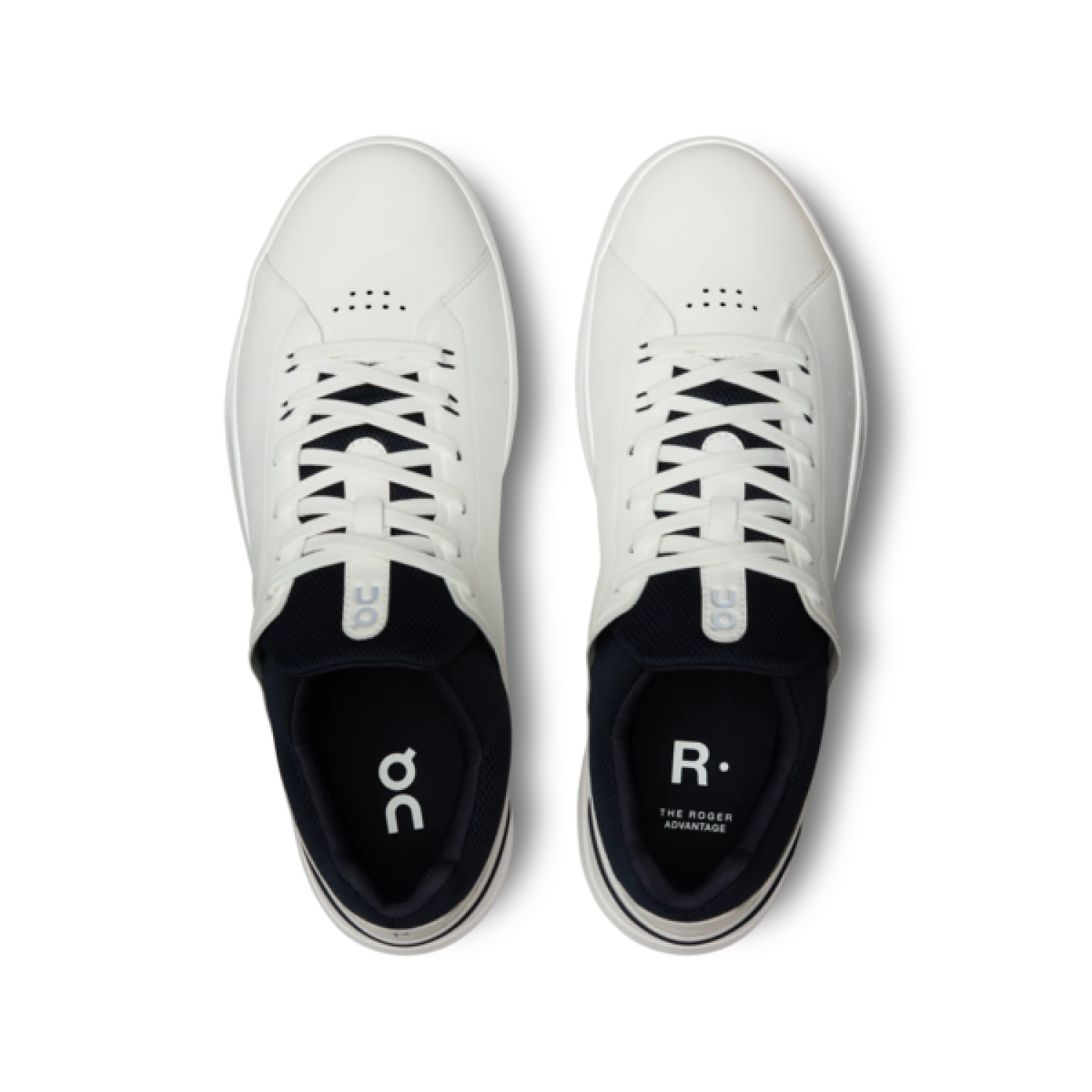 On Running 04. MENS FOOTWEAR - MENS SHOES - MENS SHOES CASUAL Men's The Roger Advantage 2 WHITE | MIDNIGHT