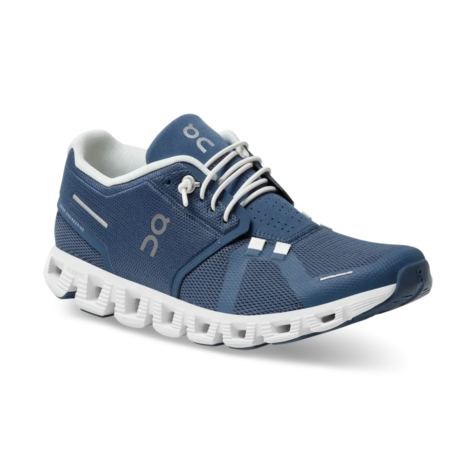 On Running 05. WOMENS FOOTWEAR - WOMENS SHOES - WOMENS SHOES RUNNING Women's Cloud 5 DENIM | WHITE